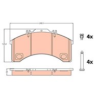 TRW Brzdové destičky GDB5024 - Brake Pads