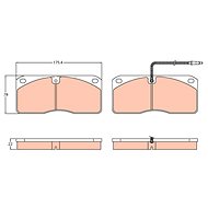 TRW Brzdové destičky GDB5057 - Brake Pads