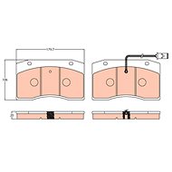 TRW Brzdové destičky GDB5060 - Brake Pads
