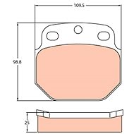 TRW Brzdové destičky GDB5061 - Brake Pads