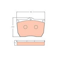 TRW Brzdové destičky GDB5076 - Brake Pads