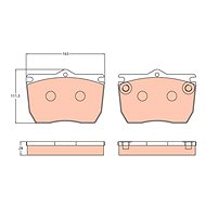 TRW Brzdové destičky GDB5077 - Brake Pads