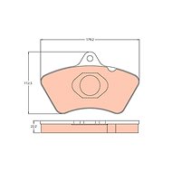 TRW Brzdové destičky GDB5080 - Brake Pads