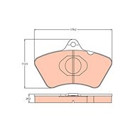 TRW Brzdové destičky GDB5081 - Brake Pads