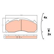 TRW Brzdové destičky GDB5085 - Brake Pads