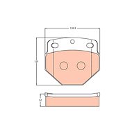 TRW Brzdové destičky GDB5087 - Brake Pads