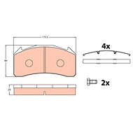 TRW Brzdové destičky GDB5088 - Brake Pads