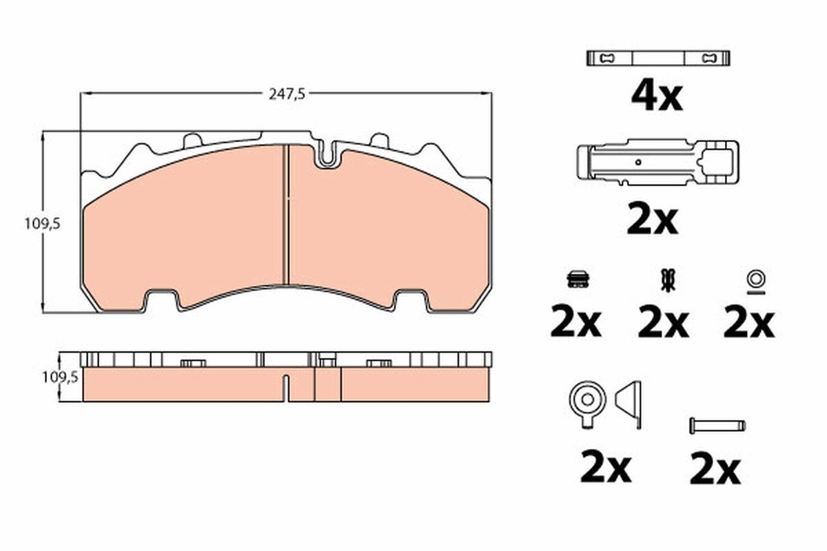 TRW Brzdové destičky GDB5091 - Brake Pads