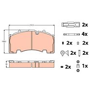 TRW Brzdové destičky GDB5093 - Brake Pads