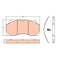 TRW Brzdové destičky GDB5099 - Brake Pads