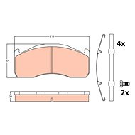 TRW Brzdové destičky GDB5103 - Brake Pads