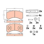 TRW Brzdové destičky GDB5110 - Brake Pads