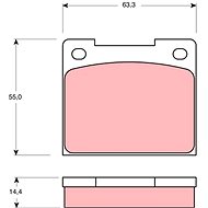 TRW Brzdové destičky GDB533 - Brake Pads