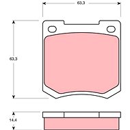 TRW Brzdové destičky GDB535 - Brake Pads