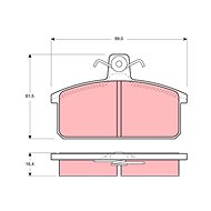 TRW Brzdové destičky GDB657 - Brake Pads