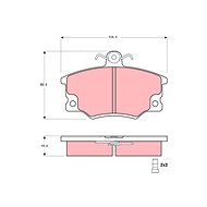 TRW Brzdové destičky GDB698 - Brake Pads