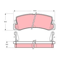 TRW Brzdové destičky GDB730 - Brake Pads