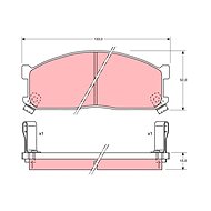 TRW Brzdové destičky GDB737 - Brake Pads