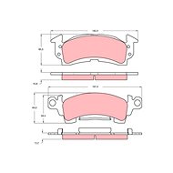 TRW Brzdové destičky GDB742 - Brake Pads