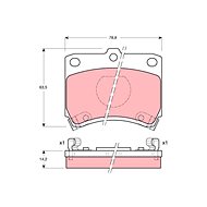 TRW Brzdové destičky GDB773 - Brake Pads