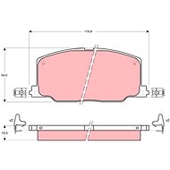 TRW Brzdové destičky GDB798 - Brake Pads