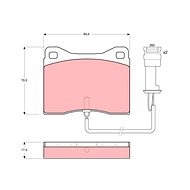 TRW Brake Pads GDB802 - Brake Pads