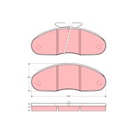 TRW Brzdové destičky GDB827 - Brake Pads