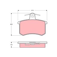 TRW Brzdové destičky GDB829 - Brake Pads