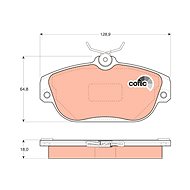 TRW Brzdové destičky GDB837 - Brake Pads