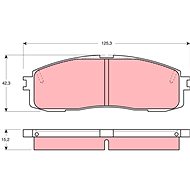 TRW Brzdové destičky GDB872 - Brake Pads