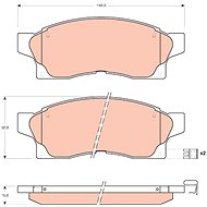 TRW Brzdové destičky GDB877 - Brake Pads