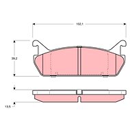 TRW Brzdové destičky GDB887 - Brake Pads