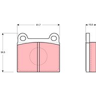 TRW Brzdové destičky GDB910 - Brake Pads