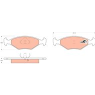 TRW Brzdové destičky GDB958 - Brake Pads