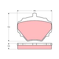 TRW Brzdové destičky GDB974 - Brake Pads