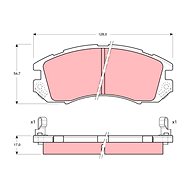 TRW Brzdové destičky GDB989 - Brake Pads
