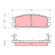 TRW Brzdové destičky GDB990 - Brake Pads