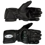 TECH Leather Gloves with Protectors Size M - Motorcycle Gloves