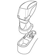 Fitting for Armrest 56090, HYUNDAI ACCENT - Elbow Rest Adapter