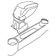 Adapter for the 56166 MINI armrest - Adapter