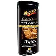 MEGUIAR'S Gold Class Rich Leather Wipes - Wet Wipes