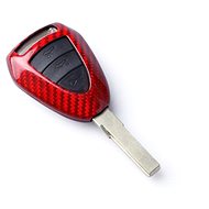 T-carbon for Porsche 911 and similar, red - Car Key Case