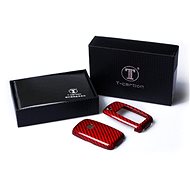 T-carbon for VW/Skoda with ejector key, red - Car Key Case