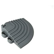Swisstrax rohový díl pro nájezdovou hranu barva Slate Grey šedá - Plastic Tiles