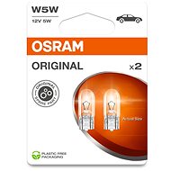 Osram Original W5W, 12V, 5W, W2.1x9.5d, 2 pcs in pack - Car Bulb