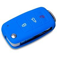 Escape6 ochranné silikonové pouzdro na klíč pro VW/Seat/Škoda s vystřelovacím klíčem barva modrá - Car Key Case