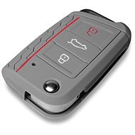 Escape6 védő szilikon kulcstartó tok VW/Seat/Skoda újabb generációhoz, kilökő kulccsal - Autókulcs védőtok
