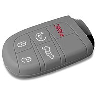 Escape6 protective silicone key case for Dodge / Jeep dark grey - Car Key Case