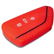 Escape6 protective silicone key case for Škoda Octavia 4, VW Golf 8 colour red - Car Key Case