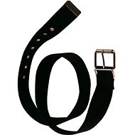 ACI black fabric belt with metal buckle and thorn 135 cm - Belt